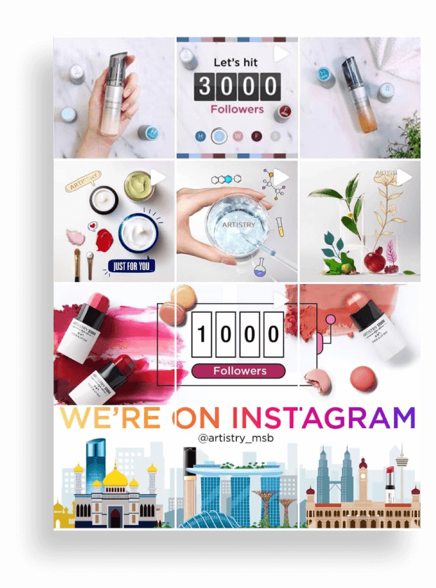 ARTISTRY Instagram Grid